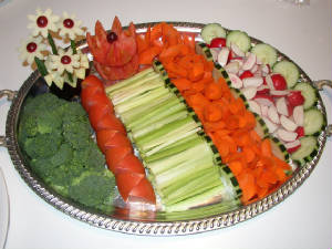 Crudités platter