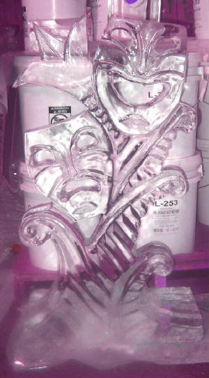 Mardi Gras ice carving