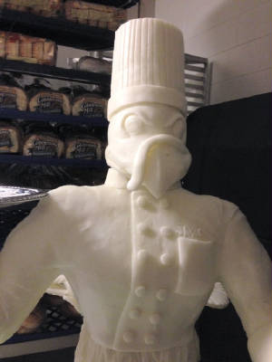 Hokie Bird butter sculpture