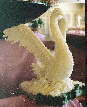 Butter Sculpture Swan