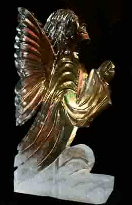 angel ice sculpture