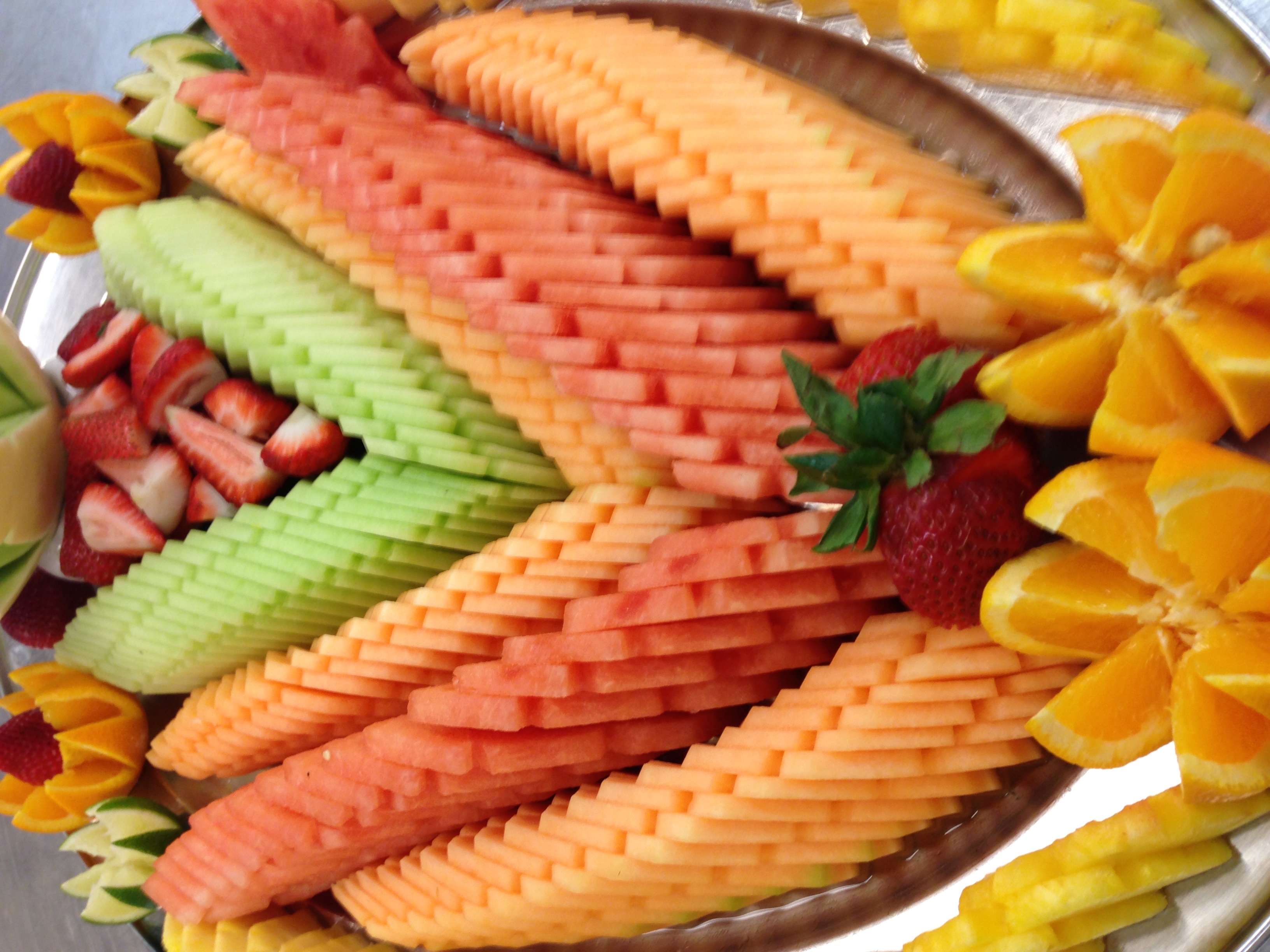 Sliced Watermelon buffet platter